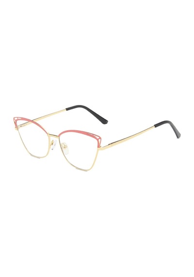 Pembe Tarnis Vintage & Retro Kedi Güneş Gözlüğü Açık Füme
