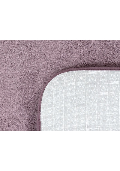 Madame Coco Carol 2'Li Banyo Paspası - Koyu Mürdüm - 60X100 + 50X60 Cm