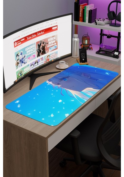 Re Zero Kaymaz Dikişli Kauçuk Oyuncu Mousepad V1 - 90x40 Xxl Gaming Mouse Pad Fare Altlığı