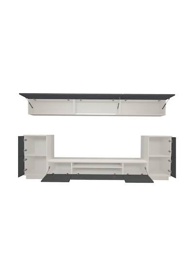Decoraktiv Trendstyle 9s Mdf Tv Ünitesi Tv Sehpası Beyaz - Antrasit