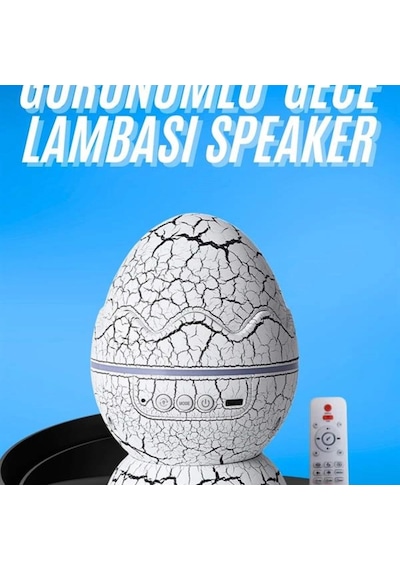 Gece Lambası Yumurta Işık Speaker Yeni Nesil Dinozor Yumurtası Görünümlü Renkli 98435297