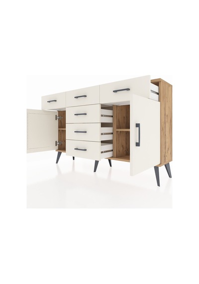 Arges Konsol 2 Raflı 6 Çekmeceli 2 Kapaklı 132x30x83 Çam-aytaşı/aytaşı Aytaşı/aytaşı Arges Konsol 2 Raflı 6 Çekmeceli 2 Kapaklı 132x30x83 Çam-aytaşı/aytaşı Aytaşı/aytaşı