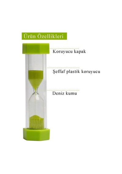 3 Adet Mini Küçük Kum Saat 3 Dakika 8 Cm Kum Zamanlayıcısı Dekoratif Masaüstü Plastik Çocuklar İçin