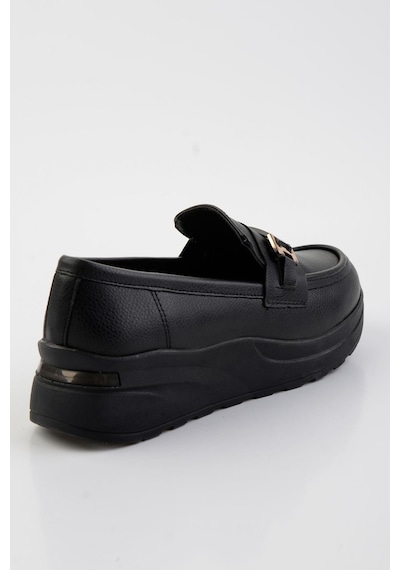 Bambi Siyah Kadın Loafer Ayakkabı K01179769709 Siyah