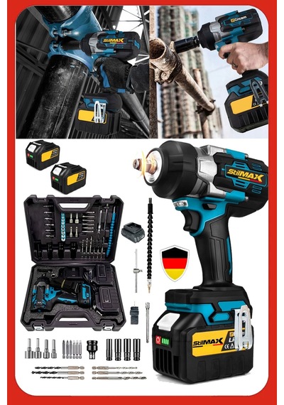 Stilmax STL215S 15 Pil X2 Akülü Bijon Somun Sökme Matkap Seti - 40 Parça Aksesuar Atölye Set