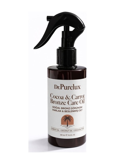 Bronzlaştırıcı Yağ Kakao & Havuç & Hindistan Ceviz İçeren Bronzluk & Yoğun Nemlendirici 200 Ml