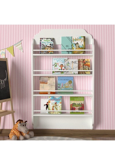 Dekorister Exclusive Montessori Kitaplık Beyaz