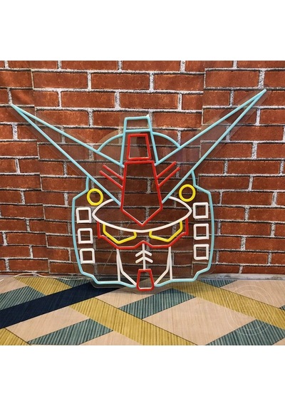 Gundam Robot Neon Dekoratif Aydınlatma