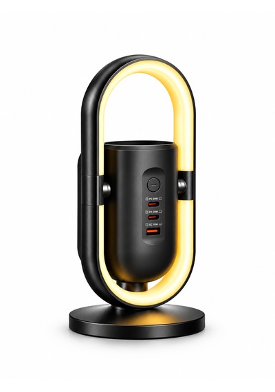 Akım Korumalı 2'li Priz 2 Type-c 1 Usb Led Gece Lambalı Priz Çoklayıcı Güç Ünitesi 0 - 2 M
