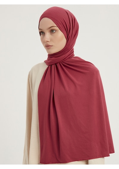 Şaless Likralı Penye Şal- Rose