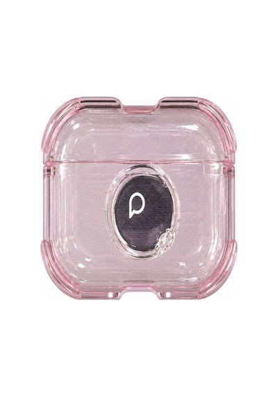 Piili Apple AirPods Uyumlu Pro 3 Antishock Kılıf Apple AirPods Uyumlu Kılıfı Pembe