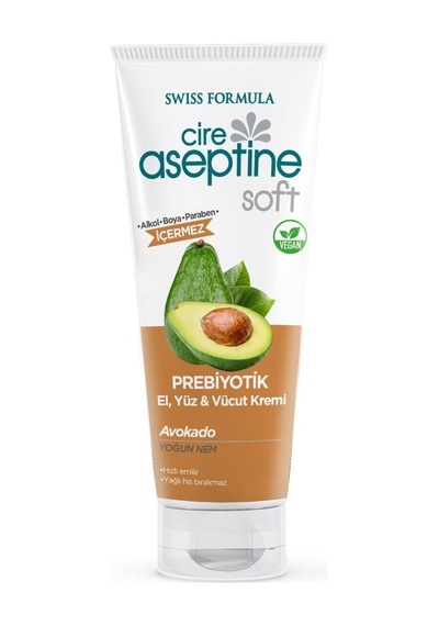 Cire Aseptine Soft Prebiyotik Avokado El Yüz Ve Vücut Kremi 200 Ml Avokado
