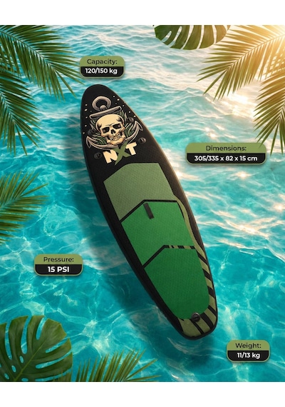 Nxt Bonesaıl Şişme Sup Stand Up Paddle Board - 335 Cm