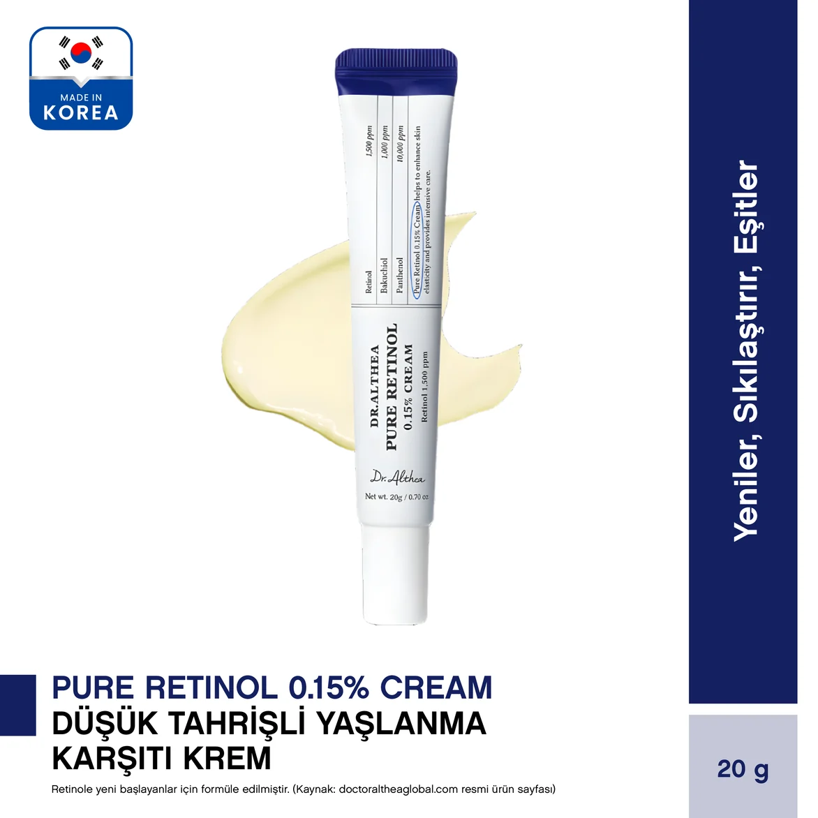 Dr. Althea Pure Retinol 0.15% Cream