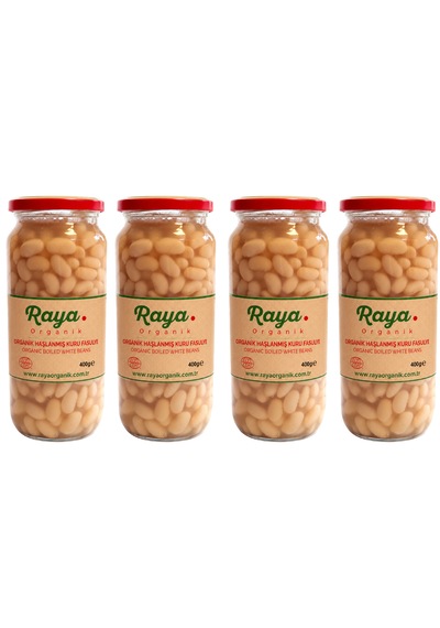 Organik Haşlanmış Fasulye 400 Gr X 4 4'lü Set 400 G