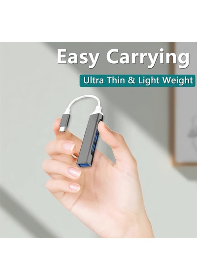 Lexroo 4'ü 1 Arada Usb C Adaptörü, 4 Usb 3.0 Bağlantı Noktası