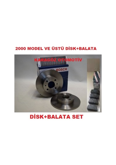Bosch On Fren Dısk+Balata Tofas Uyumlu Dogan SLX 2000 ÜST 85050400 240m