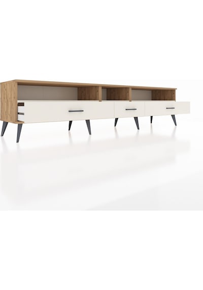 Hyperion Tv Ünitesi 3 Raflı 3 Çekmeceli 220x44x51 Çam-aytaşı Aytası/aytası - Atlas Çam Hyperion Tv Ünitesi 3 Raflı 3 Çekmeceli 220x44x51 Çam-aytaşı Aytası/aytası - Atlas Çam