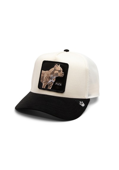 Goorin Bros. The Suede Pitbull Köpek Figürlü Şapka 101-1860 Beyaz