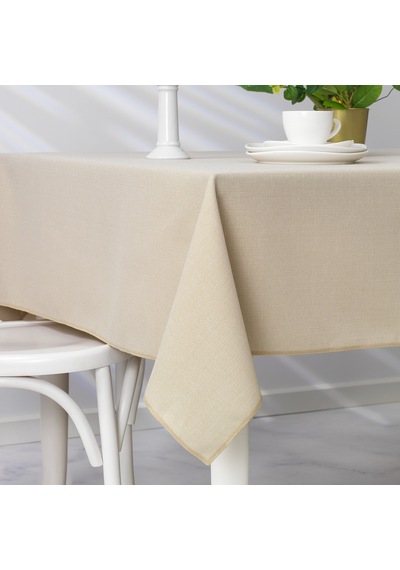 Schafer Home Bianca Keten Polyester Masa Örtüsü 160x250-krem
