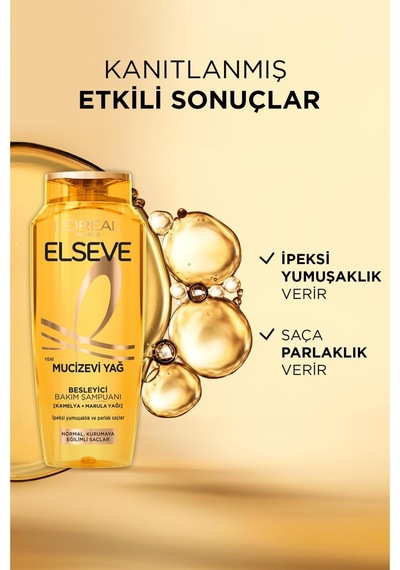 L'oreal Paris Elseve Mucizevi Yağ Besleyici Bakım Şampuanı 400 Ml Beyaz