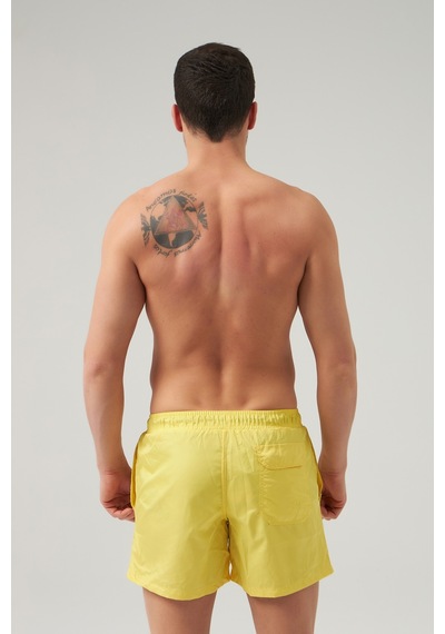 D's Damat Ds Damat Regular Fit Sarı Düz Şort Mayo 0hc62ap10100m