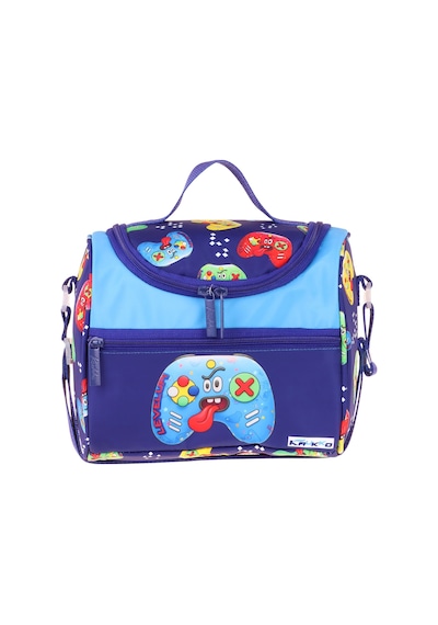 Kaukko Kids Erkek Çocuk Good Game Baskılı Isı Yalıtımlı Okul Beslenme Çantası Lacivert - Kırmızı - L5390