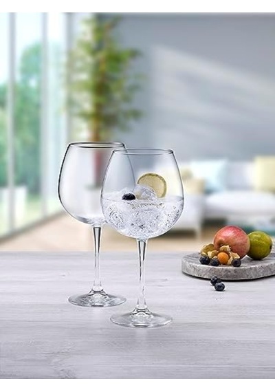 Enoteca Şarap Kadehı 780 Cc 2'li Hediyelik Kutu Açık Mavi