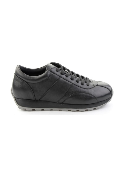 Bambi Siyah Napa Hakiki Deri Erkek Sneaker E01589612143