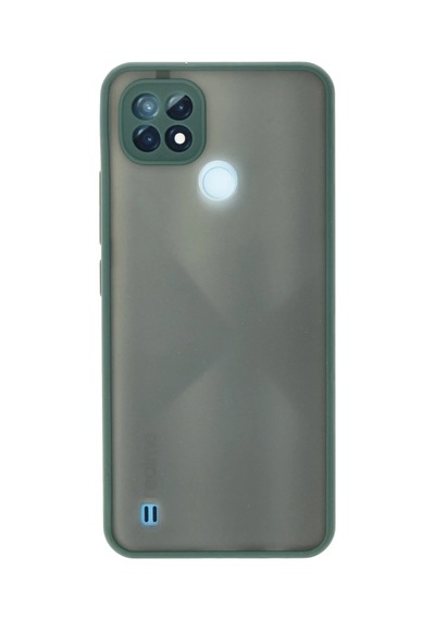 Realme C21 Uyumlu Kılıf Montreal Silikon Kapak - Yeşil