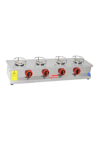 Himaksan  Endüstriyel Lpg Tüplü 4 Ocaklı Künefe Ocağı Makinesi