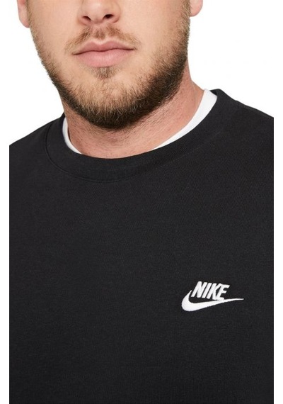 Nike Sportswear Club Fleece Crew Erkek Siyah Sweatshirt