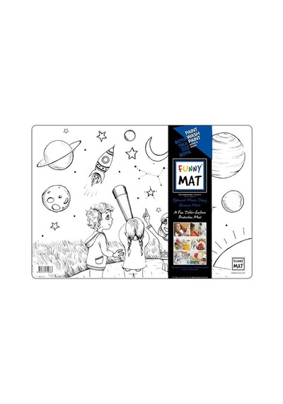 Akademi Çocuk Funny Mat Uzay Araştırmacıları 33.5X48Cm