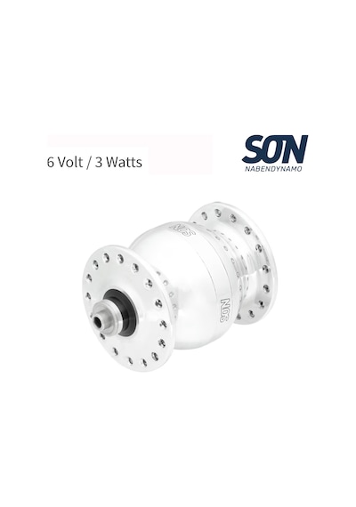 Shimano Son 28 Dinamo Göbek V-fren 6v 3.0watt 36d Qr Gümüş Siyah