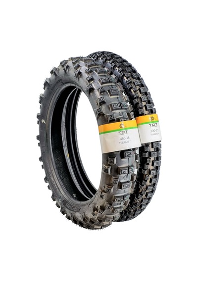 Kawasaki Klx 250  460-18 Tt Ve 300-21 Tt Tubetype Lastik + Iç Lastik Set