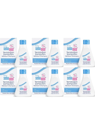 Sebamed Bebek Şampuanı 250ml Yeni Doğan 6 Lı Set
