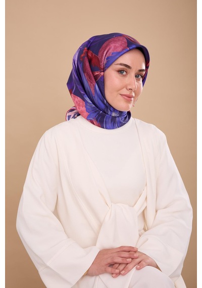 Silk Home Twill İpek Eşarp 11480-86 Morcivert, Saks, Pembe, Bordo, Mor