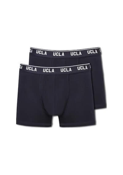 Ucla Irvıne Lacivert Bel Bantlı Jakarlı Standard Fit Erkek Boxer Lacivert