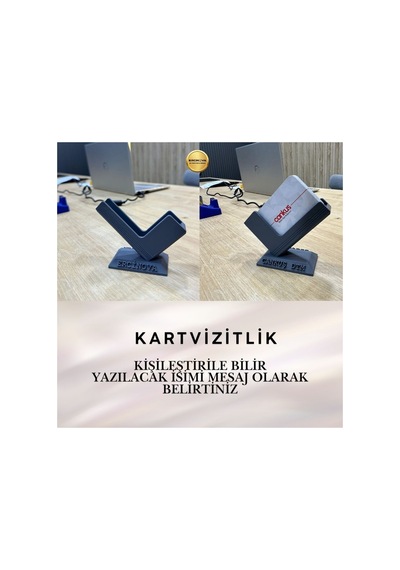 Masaüstü Kartvizitlik Kartvizit Standı Ofis Masa Kartvizit Tutucu