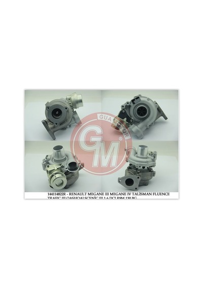 GUA 40652 TURBO KOMPLE TRAFIC III MEGANE III FLUENCE 1.6 DCI