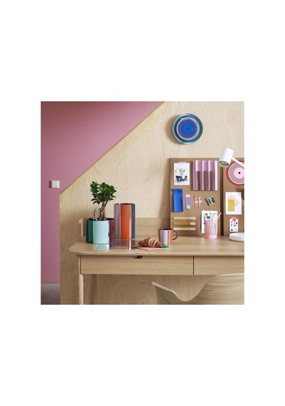 Ikea Tesammans Duvar Saati 21 X 5 Cm Mavi - Pembe - Yeşil