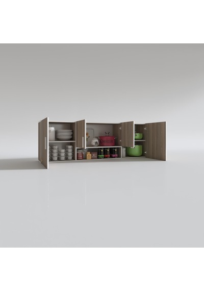 Kenzlife hazır mutfak packey crd 060*180*32 mutfak banyo dolabı kapaklı raflı