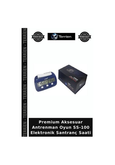 Premium Aksesuar Antrenman Oyun Ss-100 Elektronik Santranç Saati Çok Renkli