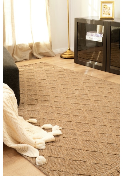 Kaşmir Halı Kilim/Jüt Belek 100x200 CM Salon Mutfak Halısı Yolluk Kilim