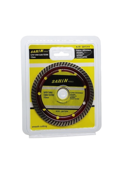 Şahin Tools Şht-014 İnce Hassas Turbo Kesici Disk 115x22.2mm- 10'li Paket