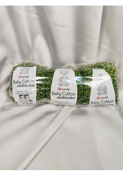 Baby Cotton Multicolor El Örgü İpi 3 Adet - 5207