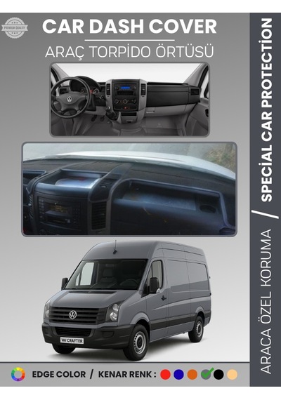 Volkswagen Crafter 1.nesil Lt3 Kasa 2012-2019 Torpido Örtüsü Ön Göğüs Koruma - 960 Stiloto
