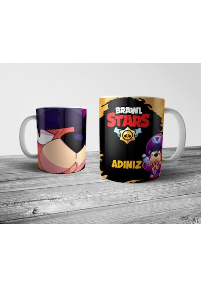 Pixxa Brawl Stars Colonel Ruffs Kişiye Özel İsimli Kupa Bardak