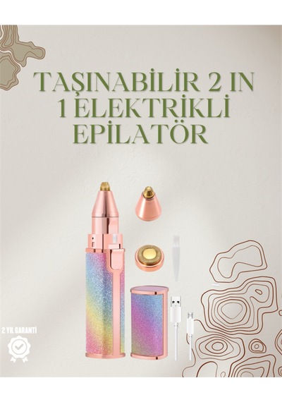 Mini Elektrikli Epilatör Cihazı - Usb Şarjlı Acısız Yüz Ve Kaş Bakım Aleti