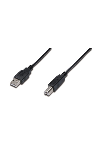 Usb 2.0 Bağlantı Kablosu, Usb A Erkek - Usb B Erkek, 1.80 Metre, Awg 28, Ul, Siyah Renk-18484